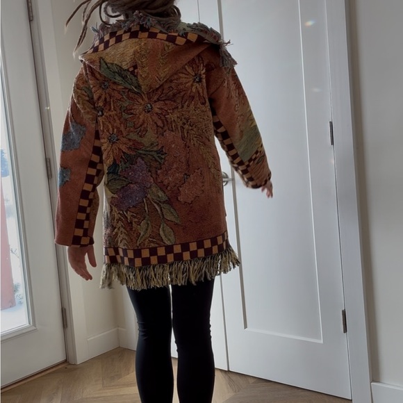 Tapestry Blanket Duster Cardigan - Picture 7 of 8